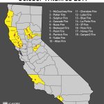 California Fires: Map Shows The Extent Of Blazes Ravaging State's   California Fire Map 2017