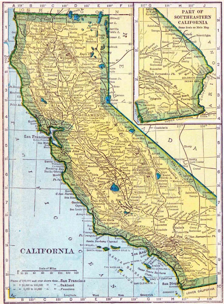 California Genealogy - Free California Genealogy | Access Genealogy - California Township And Range Map
