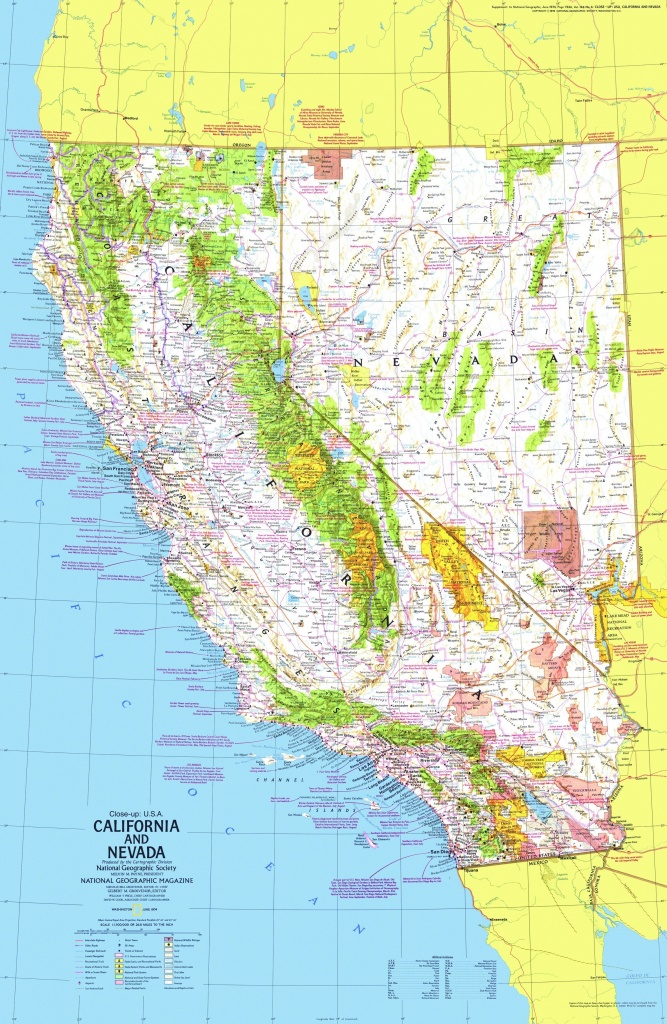 California Geographic Map - World Map - National Geographic Maps California