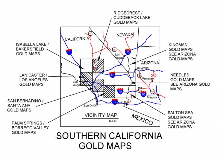 California Gold Maps, Treasure Maps, Gold Panning Maps, Gold Gold