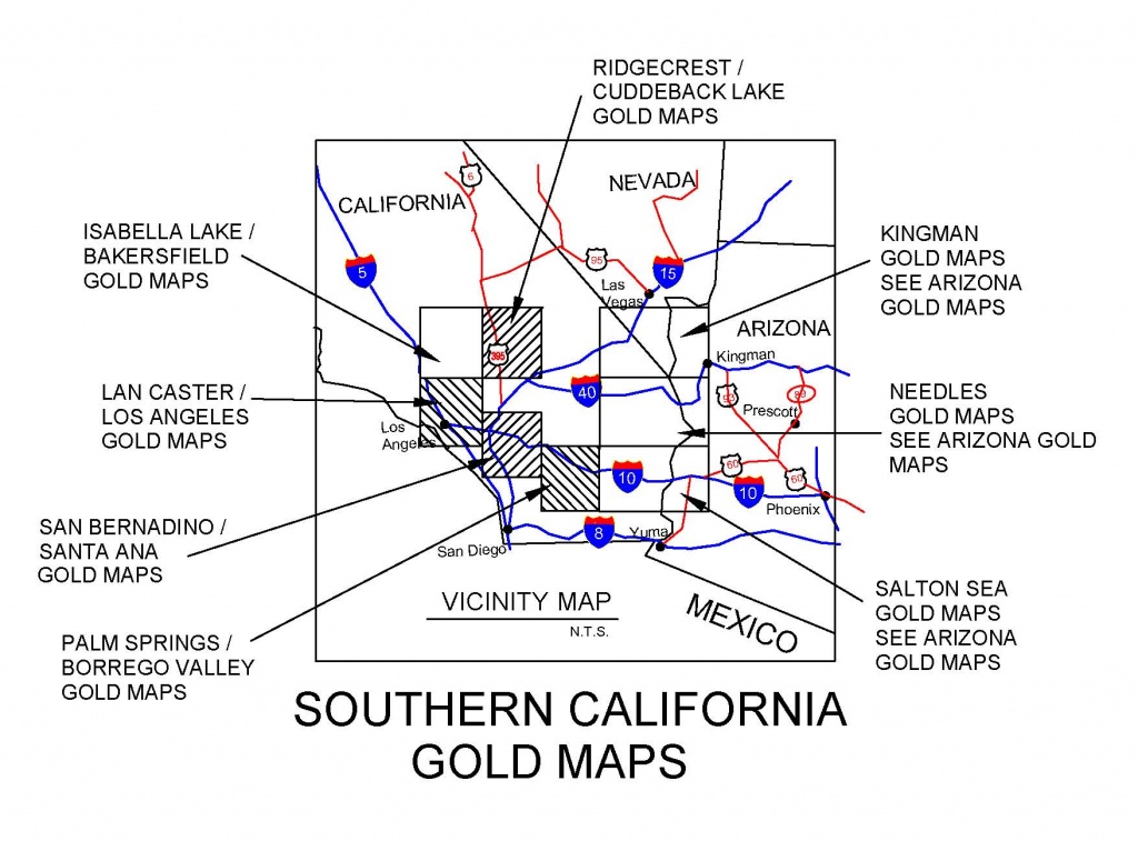 California Gold Maps, Treasure Maps, Gold Panning Maps, Gold - Gold Prospecting Maps California