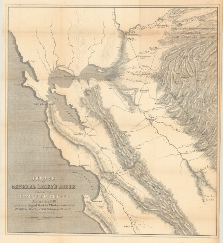 california gold rush map