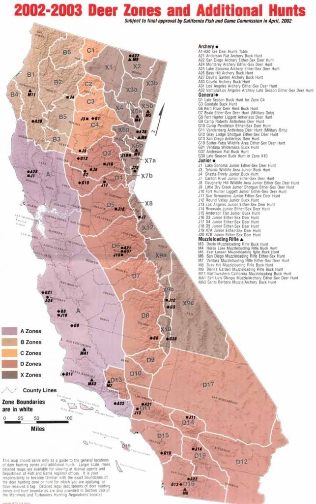 California Hunting Zone Map Quail – Map Of Usa District - California