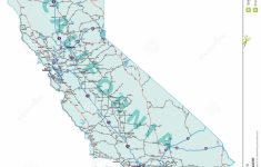 California Interstate Highway Map Stock Vector - Illustration Of - California Highway Map Free
