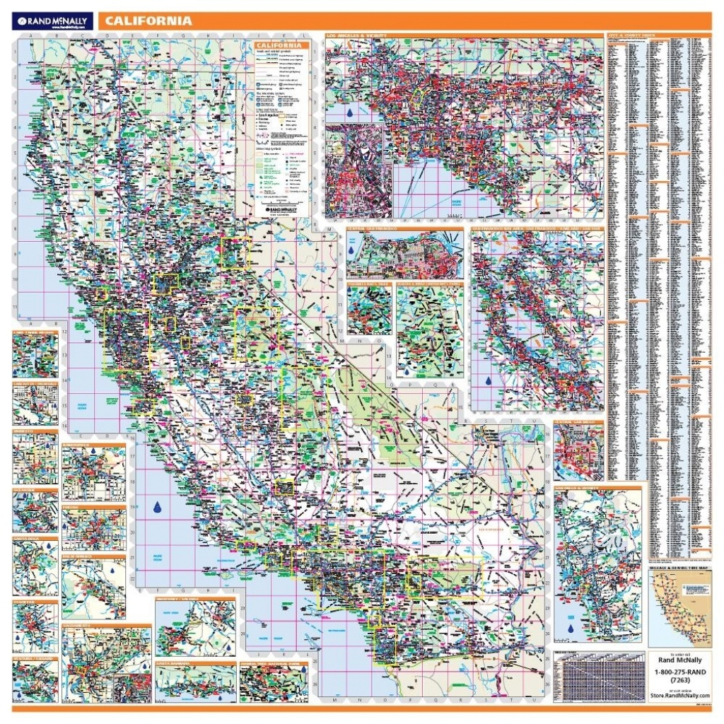 California Laminated State Wall Map - Laminated California Map