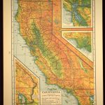 California Map Of California Topographic Map Wall Art Decor Colorful   California Map Wall Art