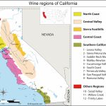 California Map Of Vineyards Wine Regions   Sonoma Wine Country Map California