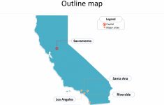 California Map Powerpoint Templates - Free Powerpoint Templates - Free Editable Map Of California Counties