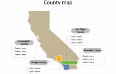 California Map Powerpoint Templates - Free Powerpoint Templates - Free Editable Map Of California Counties