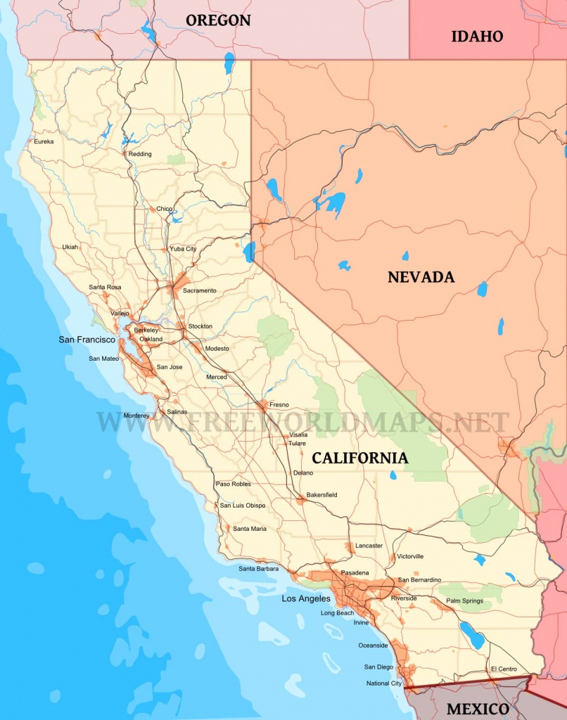 California Maps - Simple Map Of California