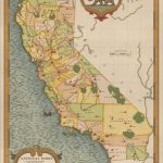 California National Parks Map Vintage California Map | Etsy   Vintage California Map