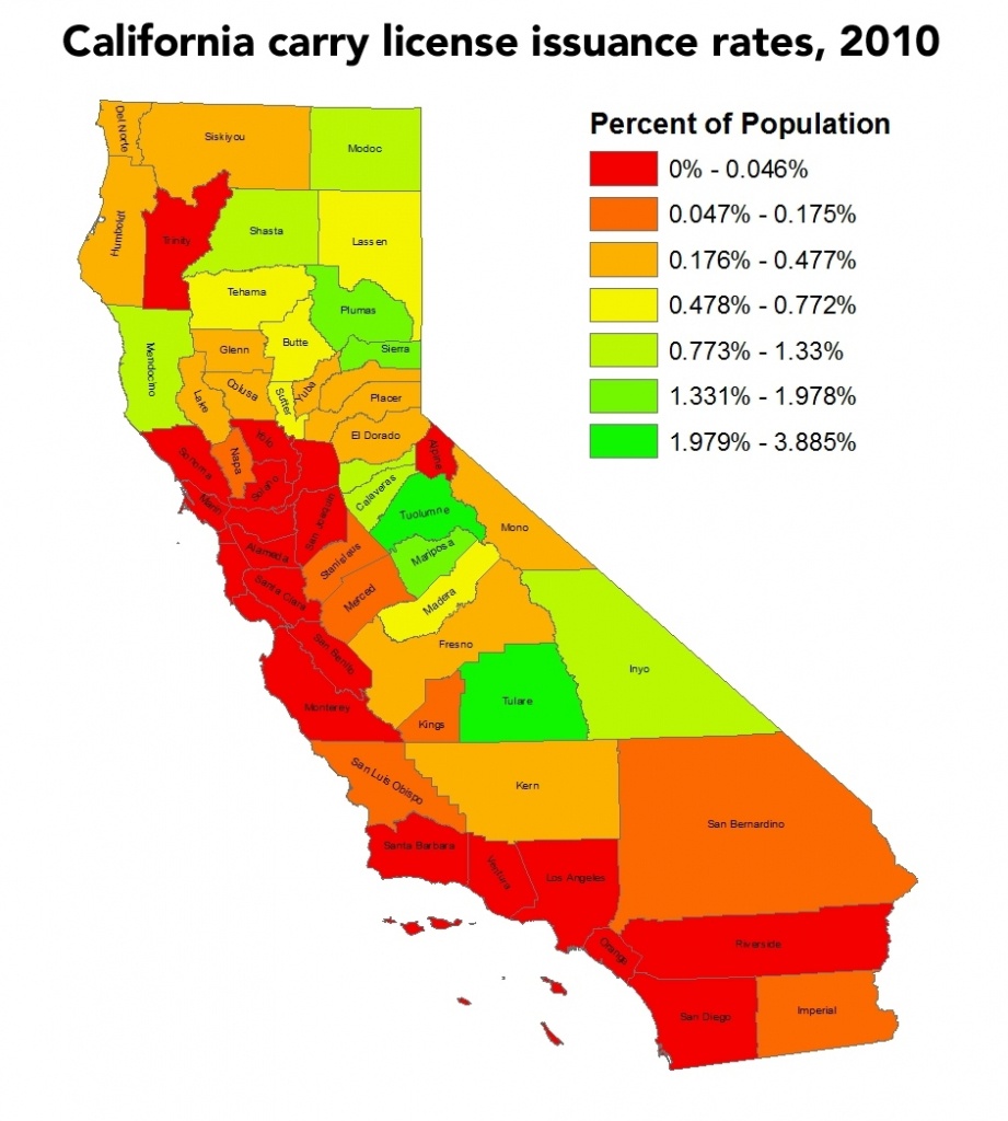 California Ccw Map - Printable Maps