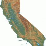 California Physical Map And California Topographic Map   Topo Map Of California