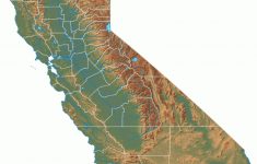 California Physical Map And California Topographic Map - Topo Map Of California