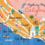 California Road Map   Highways And Major Routes   Driving Map Of California With Distances