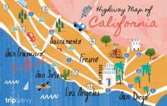 california road map highways and major routes driving map of california with distances California Road Map - Highways And Major Routes - Driving Map Of California With Distances