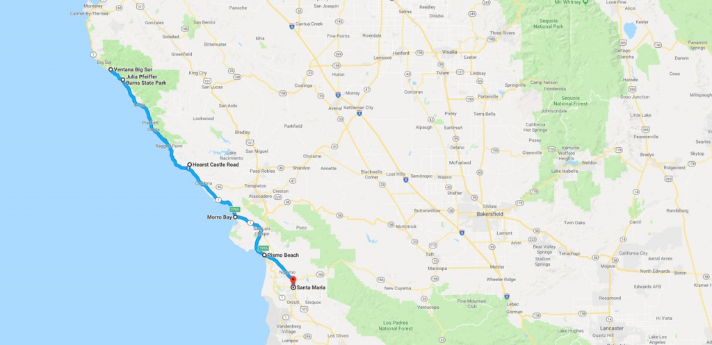 California Road Trip - The Perfect Two Week Itinerary | The Planet D - California Road Trip Trip Planner Map