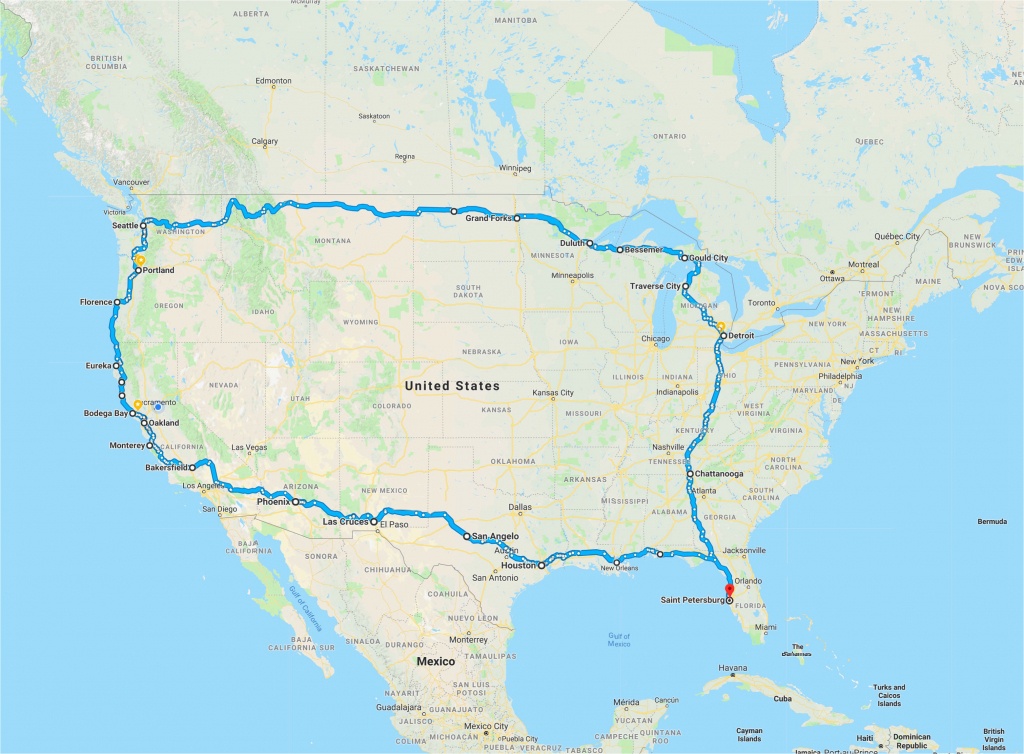 California Road Trip Trip Planner Map | Secretmuseum - Printable Map Route Planner