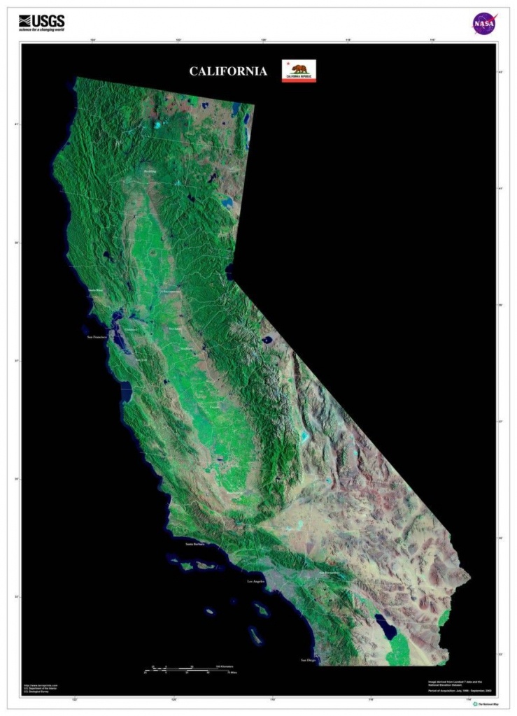 California Satellite Poster Map | Cartography | California Map - California Map Satellite