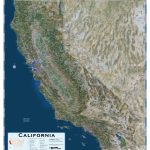California Satellite Wall Map   Maps   California Map Satellite