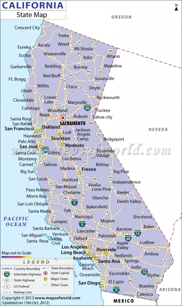 California State Map - Map Of California Cities