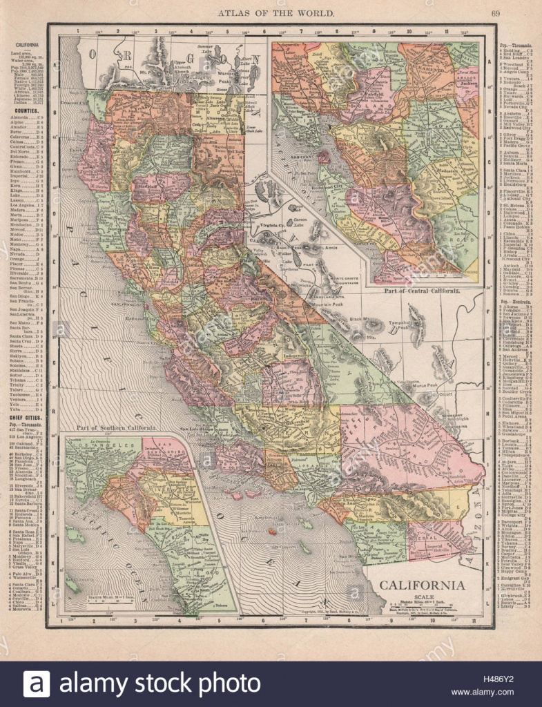 California State Map. Southern Ca &amp;amp; Bay Area Insets. Rand Mcnally - Rand Mcnally California Map