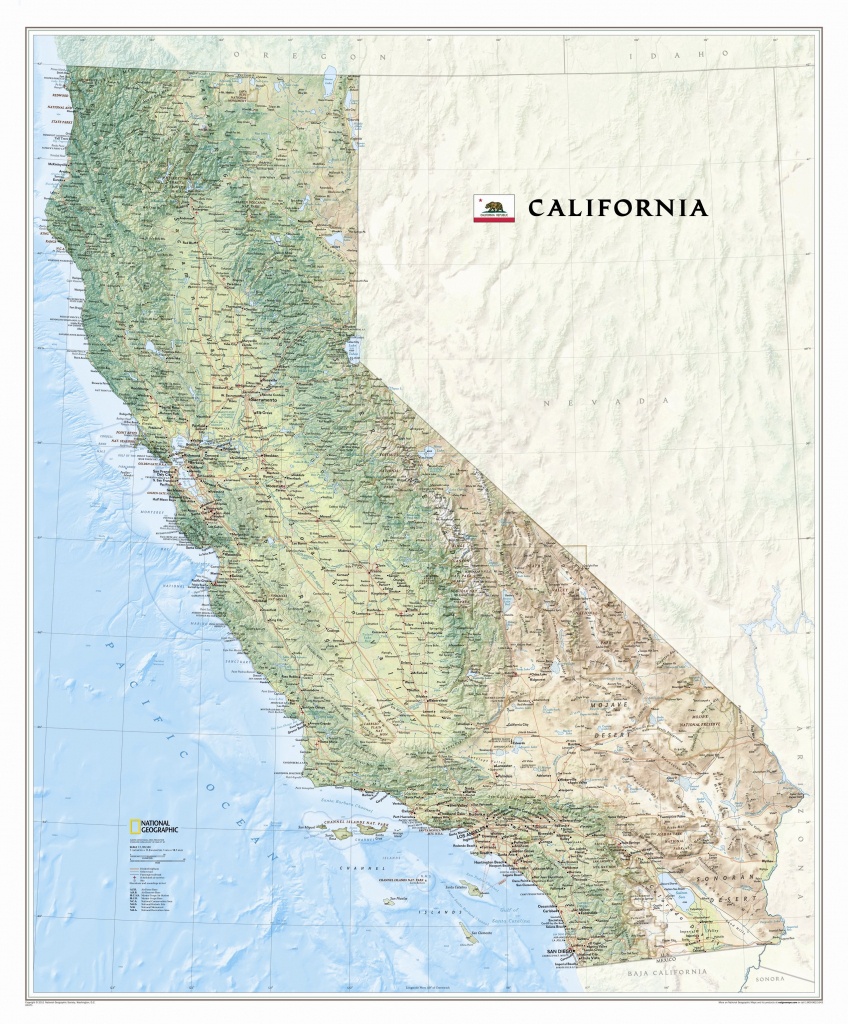 California State Wall Map - California State Map Pictures