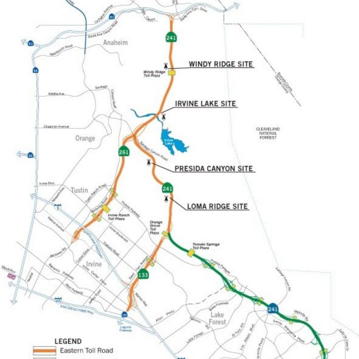 Southern California Toll Roads Map