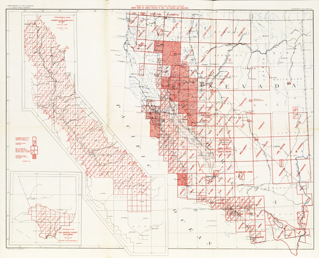 California Topographic Maps - Perry-Castañeda Map Collection - Ut - California Topographic Map Elevations