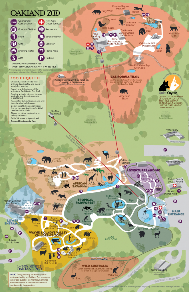 California Trail Oakland Zoo | Places | Oakland Zoo, Comic Books - Oakland Zoo California Trail Map