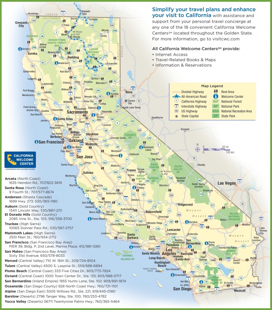 California Travel Map - California National Parks Map