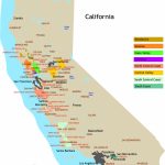 California Vineyard Wine Map | Les Vins Américains (Usa) / American   California Wine Map