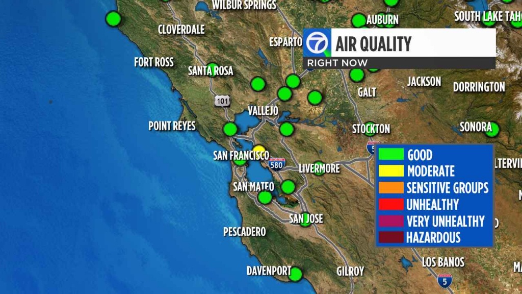California Wildfires: Check Current Bay Area Air Quality Levels - Southern California Air Quality Map