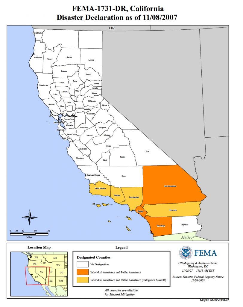 California Wildfires (Dr-1731) | Fema.gov - California Flood Insurance Rate Map