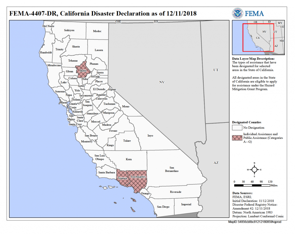 California Wildfires (Dr-4407) | Fema.gov - California Utility Map