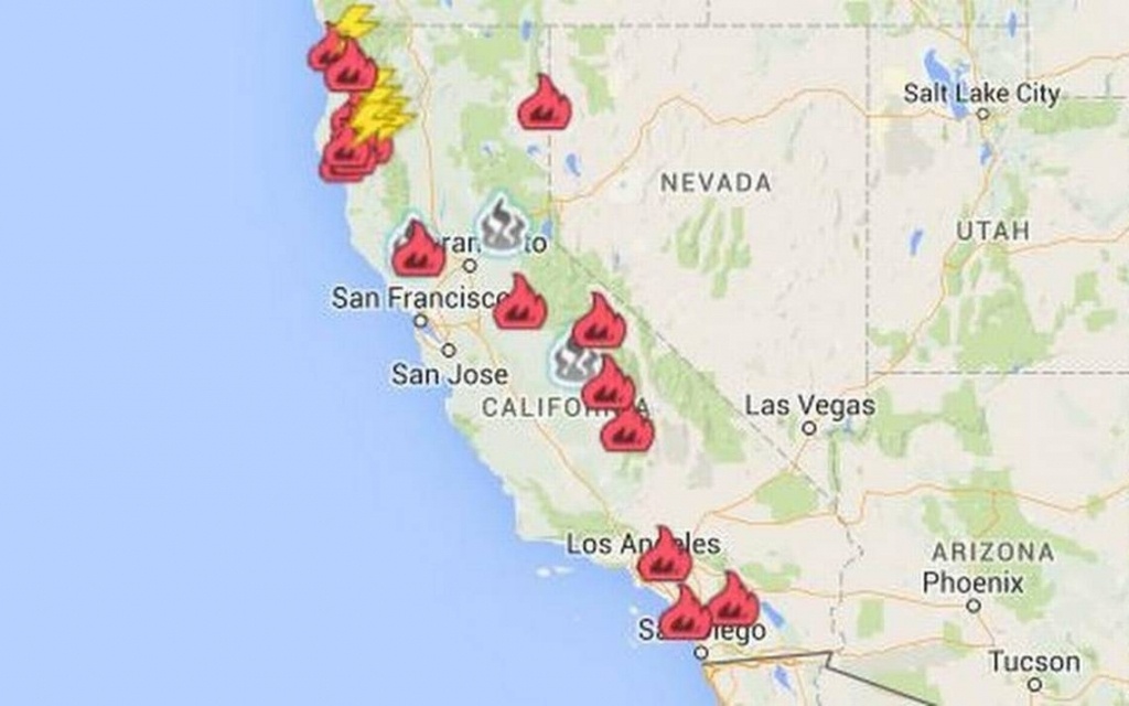 California Wildfires Latest Ma Google Maps California Fires In - California Statewide Fire Map
