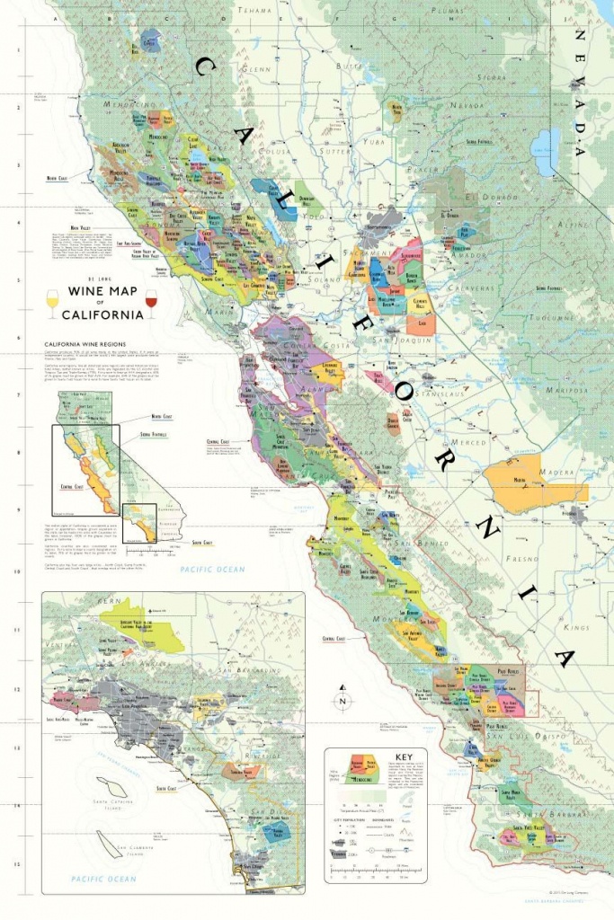 California Wine Country Map In 2019 | Wine Regions Of U.s. - California Wine Country Map