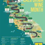 California Wine Poster For The Wine Institute Annual Wine Month   California Wine Map Poster