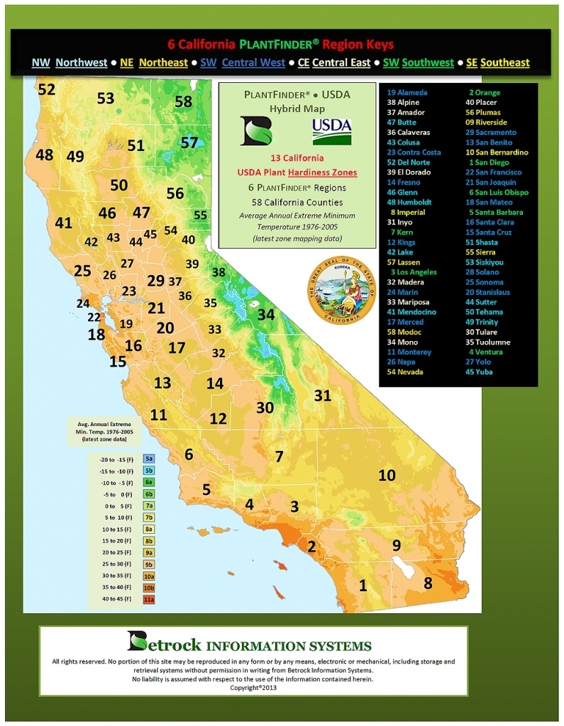 California Zone Map For Plants – Map Of Usa District - Usda Zone Map California