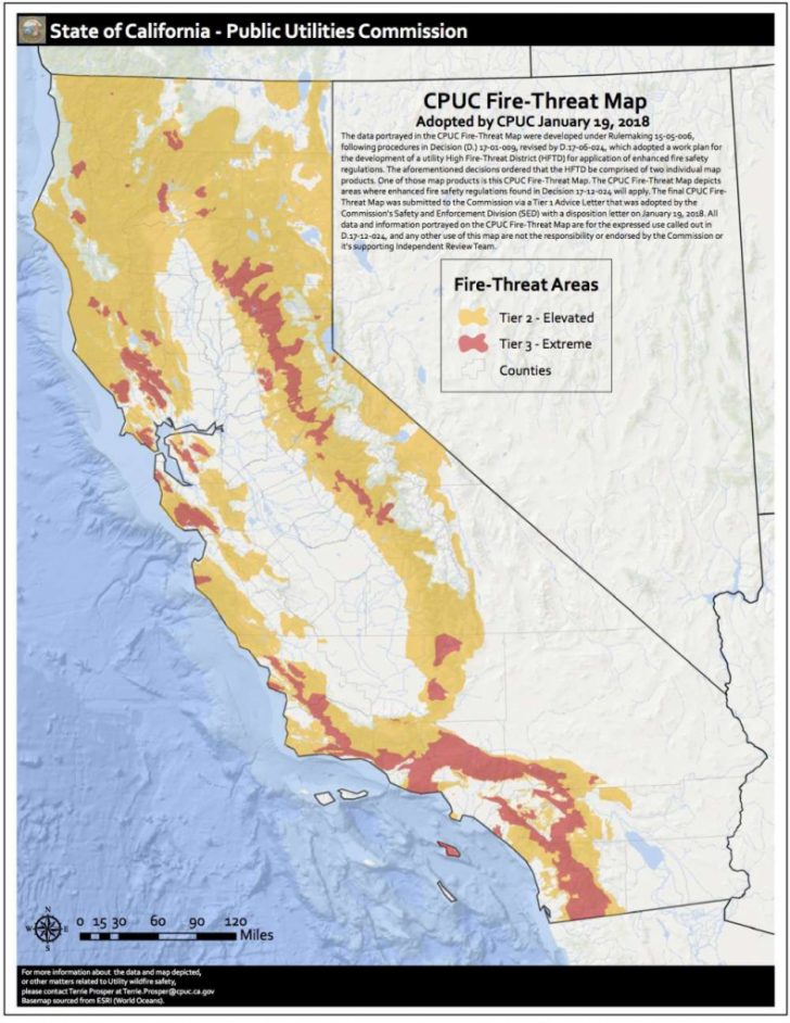 California Electric Utility Map