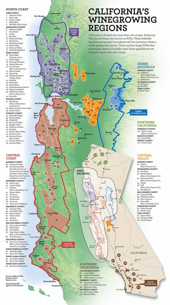 California&amp;#039;s Wine Growing Regions | Infographics | Italian Wine - Map Of California Wine Appellations