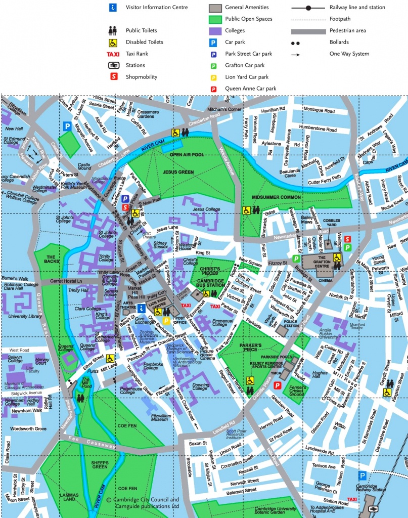 Cambridge Tourist Map - Cambridge Tourist Map Printable