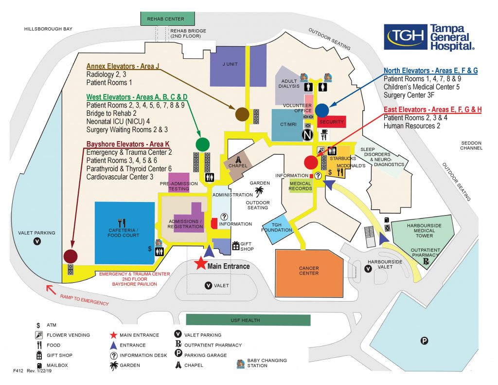 Campus Map | Tampa General Hospital - Florida Hospital South Map ...