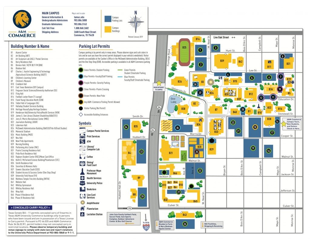 Campus Map - Texas A&amp;amp;m University-Commerce - Texas A&amp;amp;amp;m Housing Map