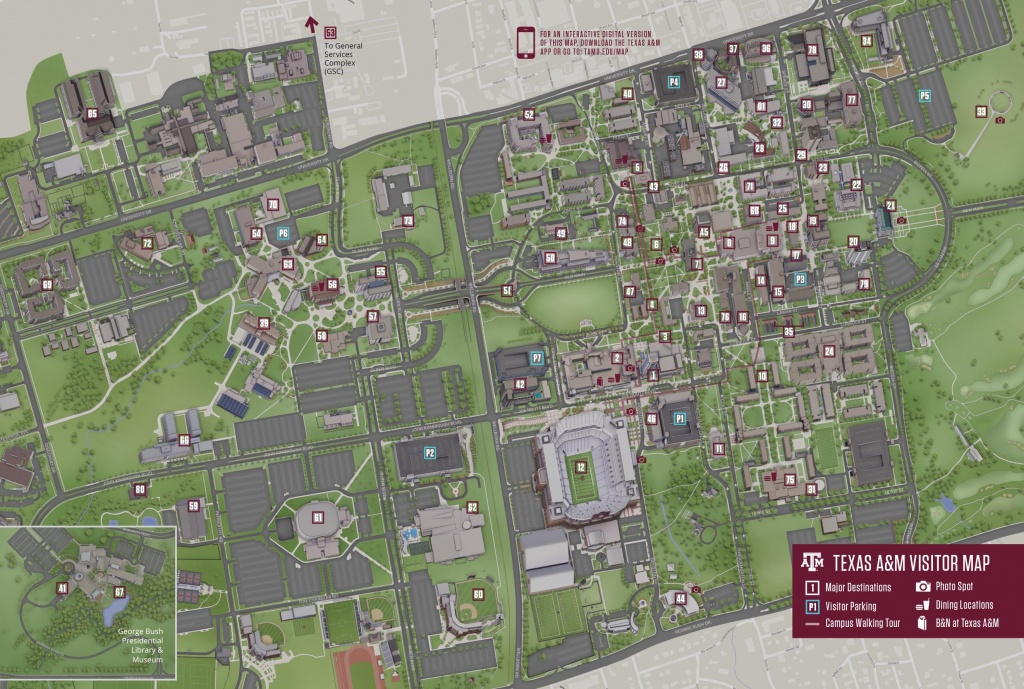 Campus Map | Texas A&amp;amp;m University Visitor Guide - Texas A&amp;amp;amp;m Location Map