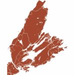 Cape Breton Island Nova Scotia Map Print | Etsy   Printable Map Of Cape Breton Island
