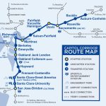 Capital Corridor Train Route Map For Northern California   Amtrak California Map