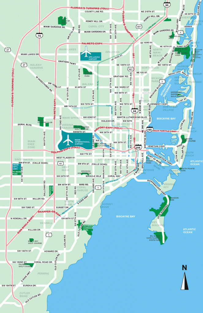 Map Of South Beach Miami Florida