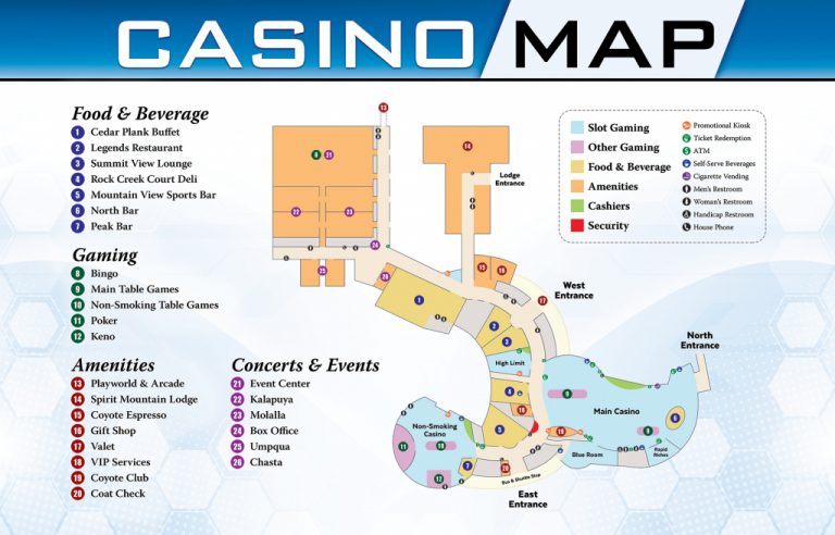 Casino Gaming Spirit Mountain Casino Casinos In Texas Map 768x492 