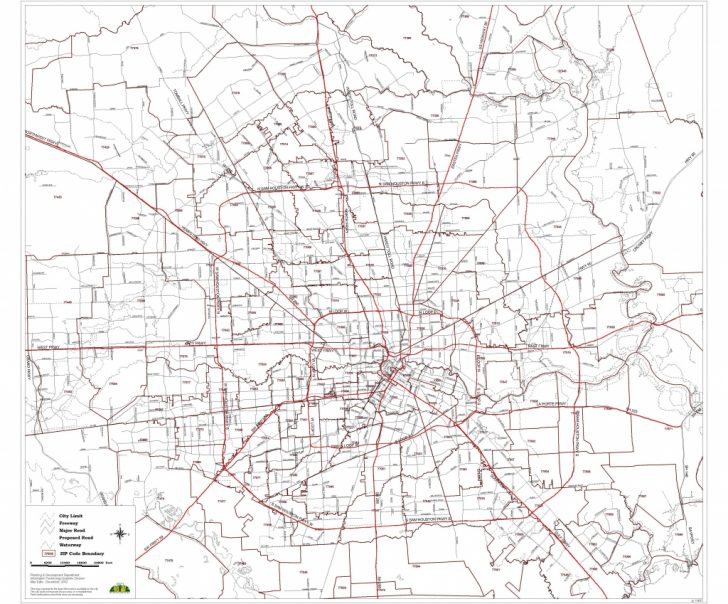 Houston Zip Code Map Printable
